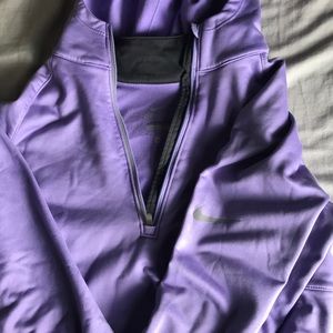 Nike dri-fit pull over, lightly worn